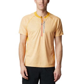 Columbia T-Shirt Heren, FKT Short Sleeve Top LichtGoud, 27PODFNMB